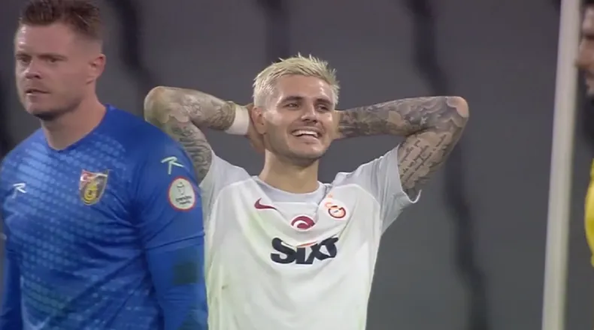 El insólito gol errado por Mauro Icardi en Galatasaray