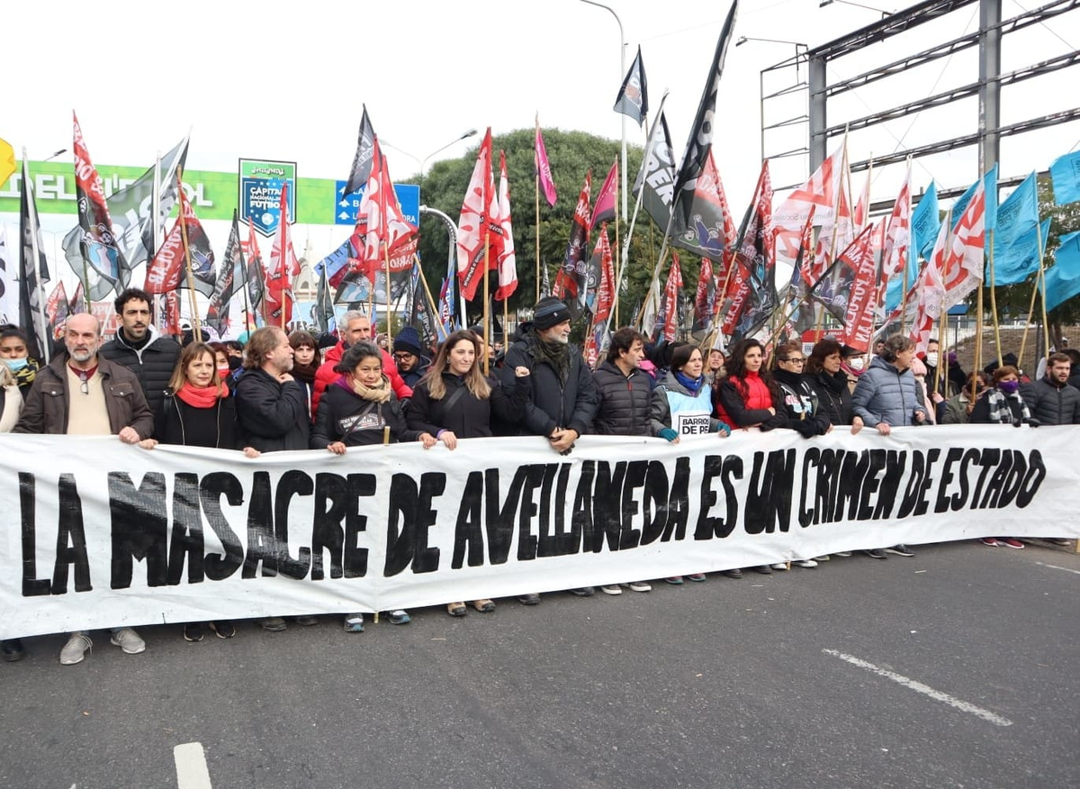 Organizaciones sociales marcharon a 20 años de la masacre de Avellaneda