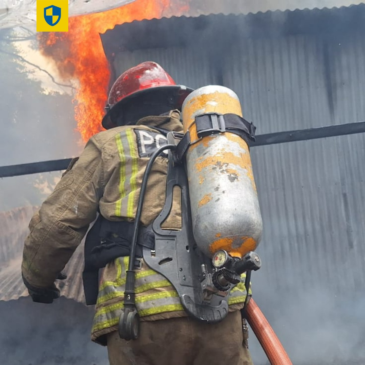 Los Bomberos lograron controlar el fuego. 