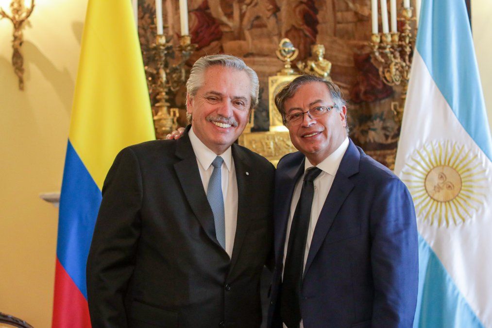 El presidente Alberto Fernández se reunió con Gustavo Petro