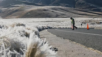 Ruta 307: corte total hasta las 8 de este viernes por congelamiento de calzada