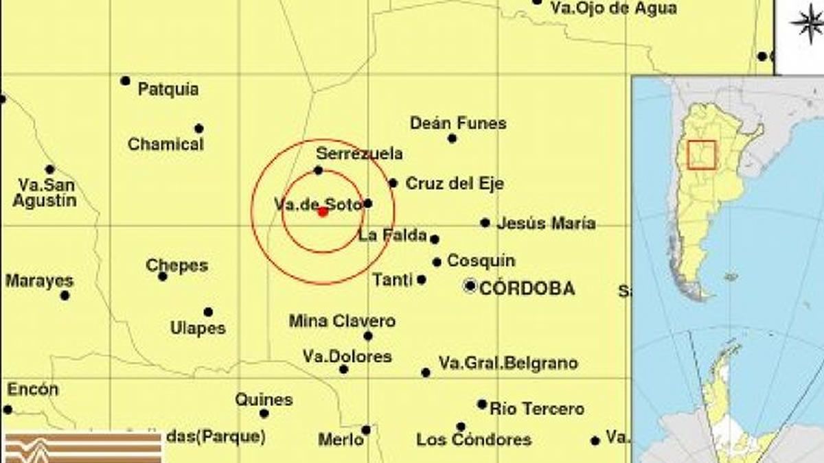 Córdoba y alrededores: en la madrugada se registró un sismo