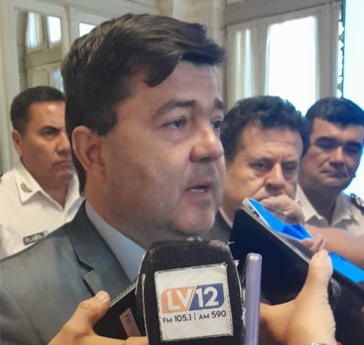 El ministro de Seguridad. Eugenio Agüero Gamboa, habló del incremento para la Policía. 