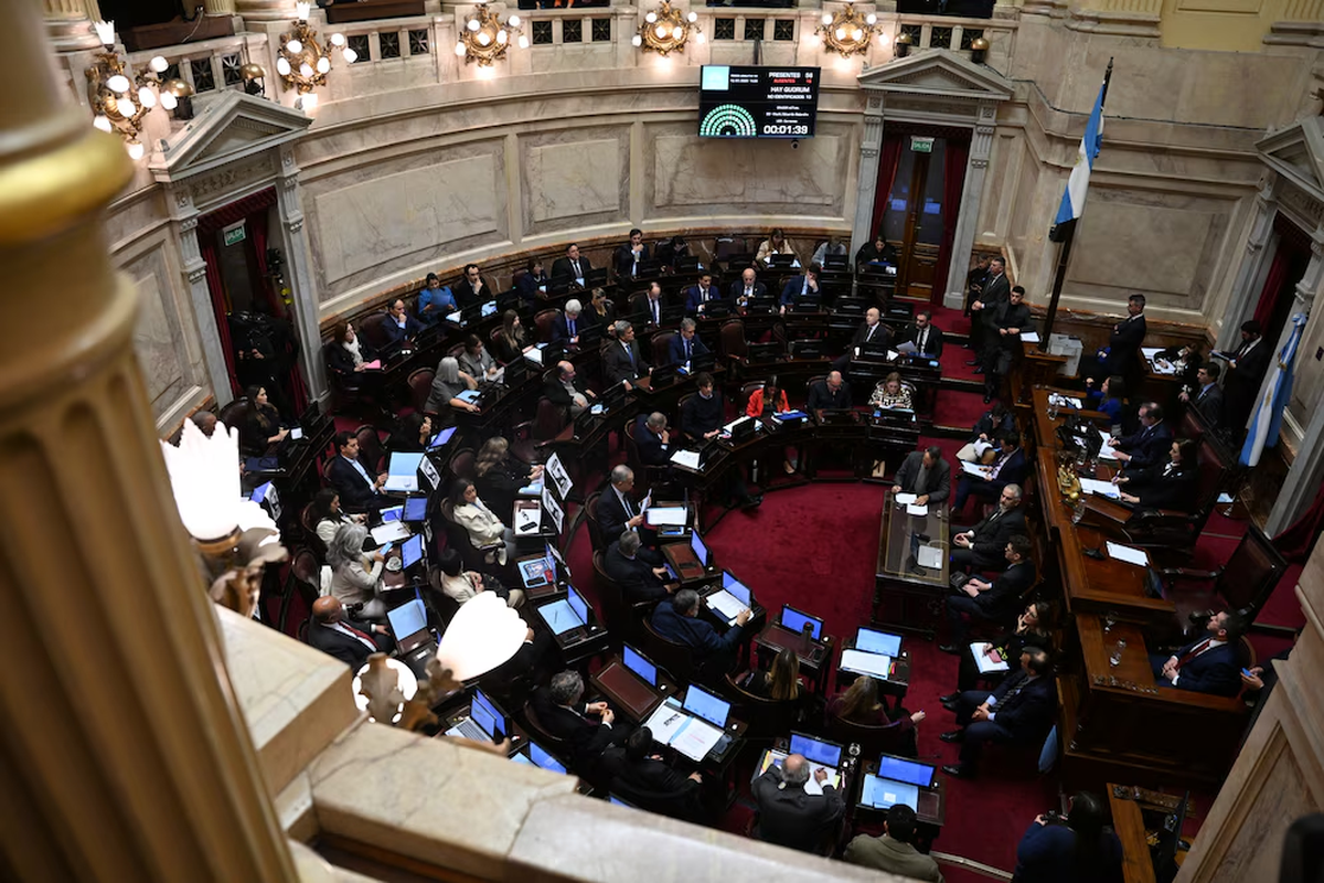 El pleno del Senado durante la sesión del jueves pasado. Foto: Infobae El pleno del Senado durante la sesión del jueves pasado. Foto: Infobae