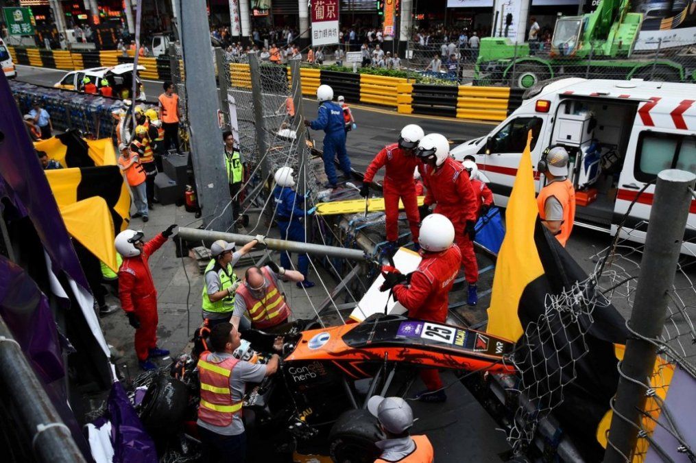 Accidente en el Gran Premio de Macao dejó un saldo de cinco heridos