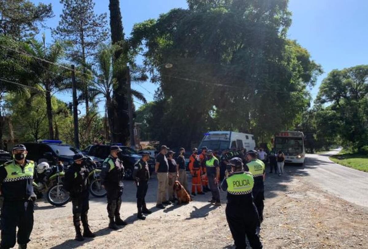 La Policía realiza el operativo de búsqueda en San Javier.