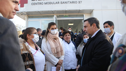 Con el hospital Modular de Banda de Río Salí, 