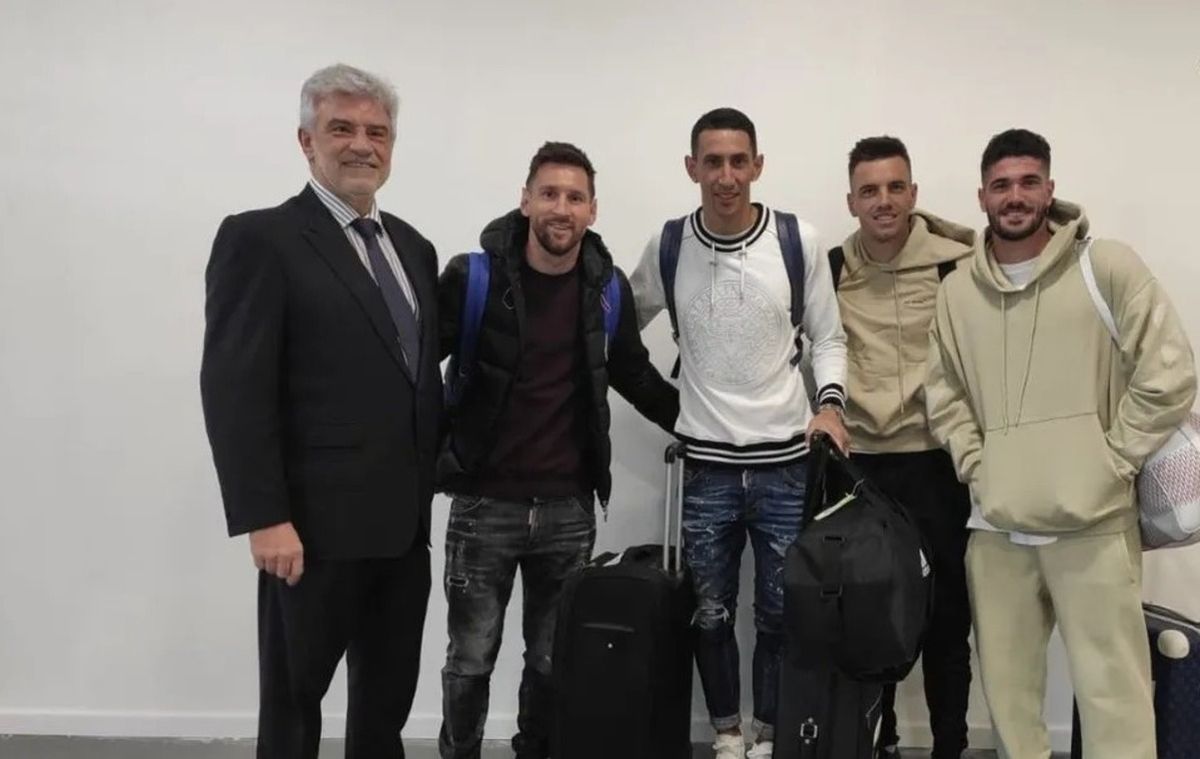 Messi, Di María, De Paul y Lo Celso regresaron al país
