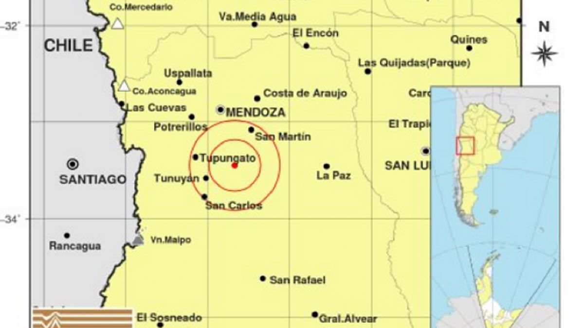 Mendoza: se registró un temblor de 5,4°