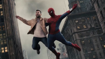 Messi apareció en la publicidad de la nueva película de Spider-Man
