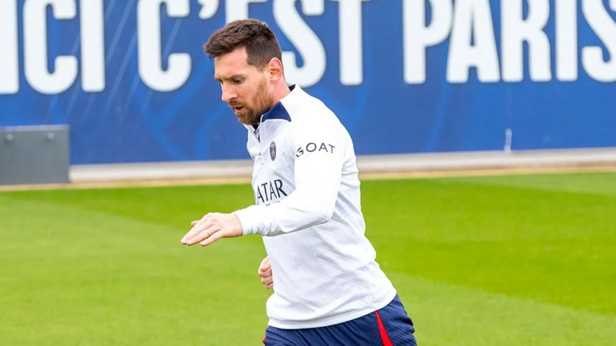 Lionel Messi volvió a las prácticas en el PSG.