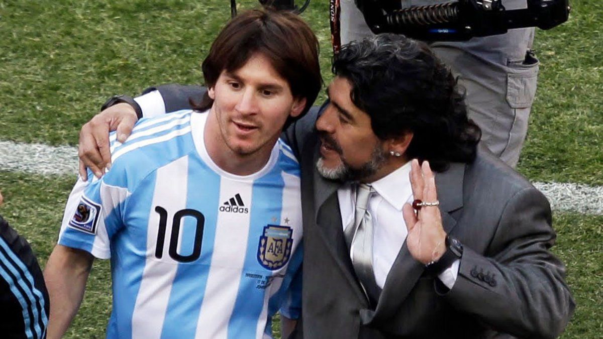 La emotiva despedida de Messi a Maradona