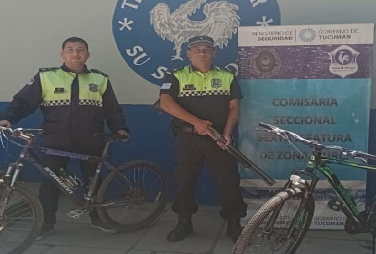 Policías logran recuperar bicicletas robadas.