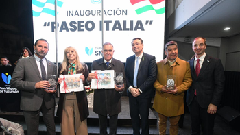 Jaldo encabezó la inauguración del flamante Paseo Italia Jaldo encabezó la inauguración del flamante Paseo Italia