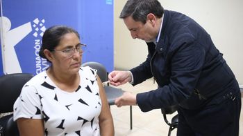 Gran concurrencia en el 107 durante una nueva jornada de vacunación
