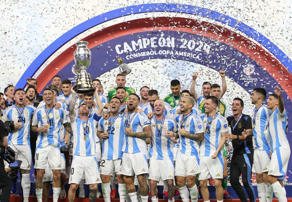 La Selección Argentina logró el bicampeonato de América. 