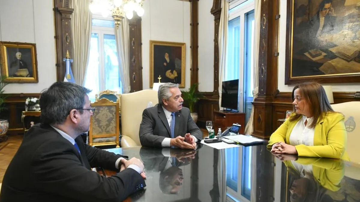 El Presidente se reunió con Cecilia Moreau y Germán Martínez