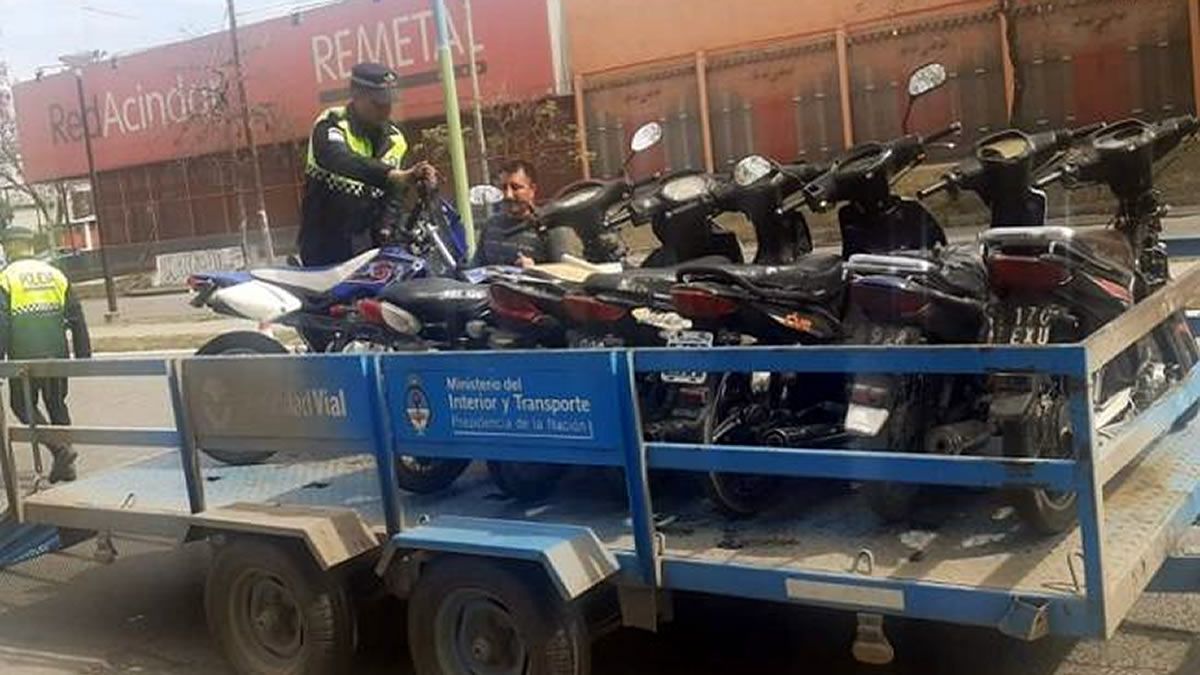 Operativo: fueron retenidas preventivamente 47 motocicletas