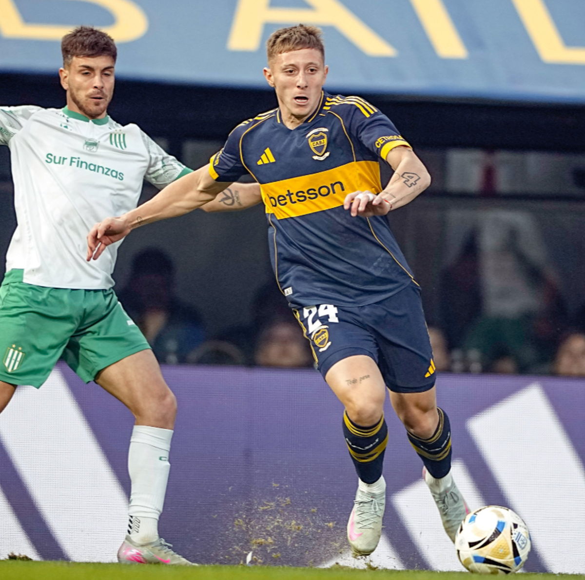 Boca volvi&oacute; a ganar: esta vez fue 2 a 0 ante Banfield. Foto X Liga Profesional