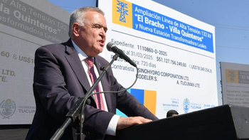 Jaldo supervisará los avances de la obra eléctrica El Bracho-Villa Quinteros