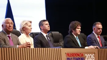 La reacción de Milei durante un reconocimiento a Lula Da Silva