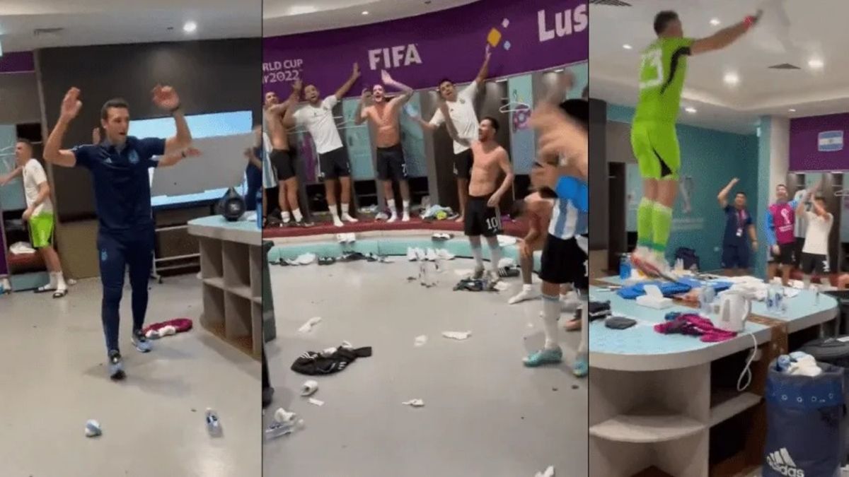 Explotó el vestuario de la Selección Argentina tras la victoria