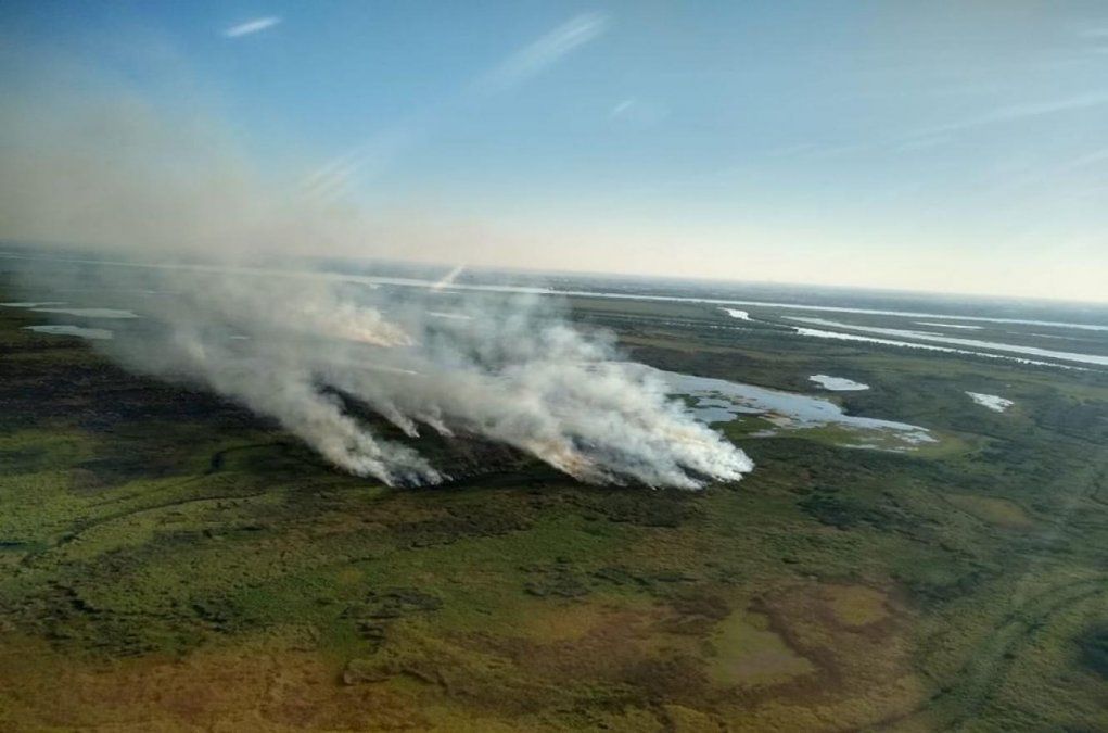 La situación de los incendios del Delta es calamitosa