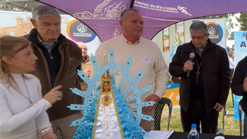Concepción recibió a la Virgen de Luján con procesión y misa