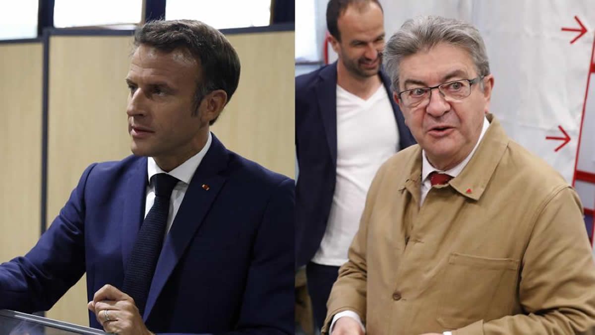 Macron y la izquierda empatan en legislativa en Francia