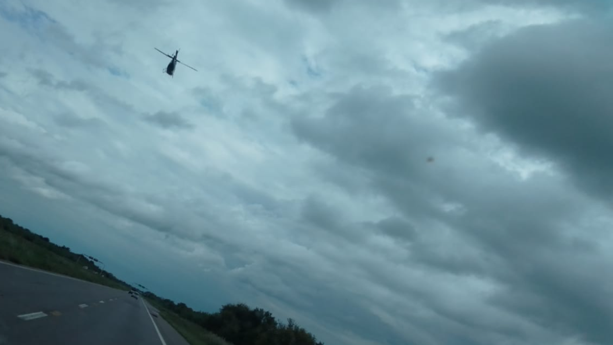 Habrían hallado el auto de Luis Bueso: un helicóptero sobrevuela la zona