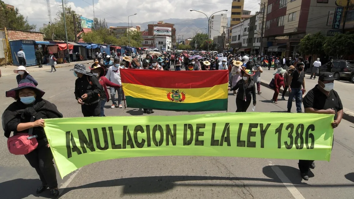 En Bolivia hace 3 días que hay protestas.