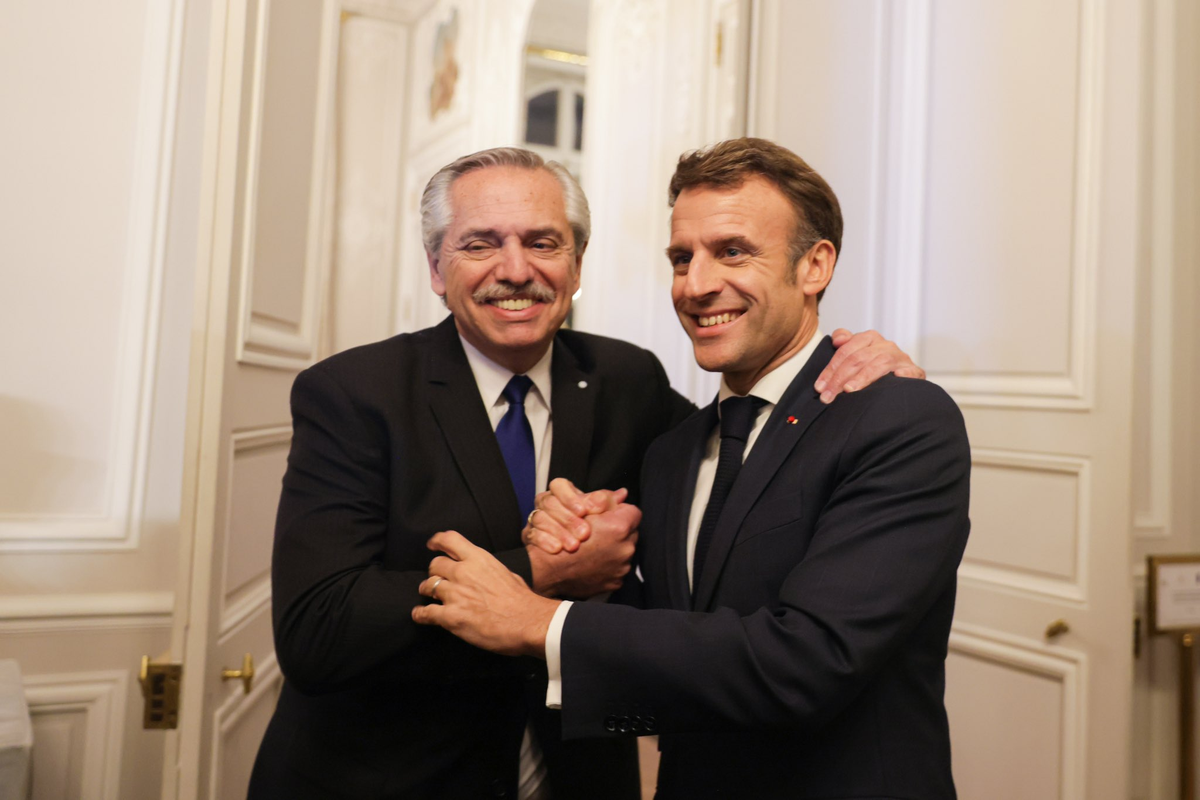Alberto con Emmanuel Macron: Nos une una mirada común