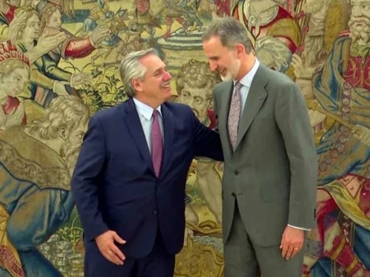 Alberto Fernández se reunió con el rey Felipe VI