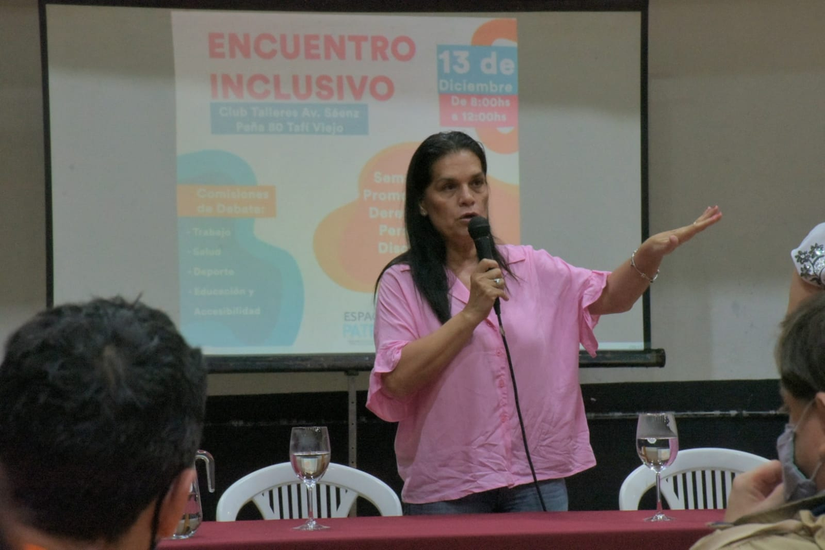 Silvia Vera Amate P&eacute;rez, una de las oradoras en la audiencia p&uacute;blica por la nueva Ley de Discapacidad.&nbsp;