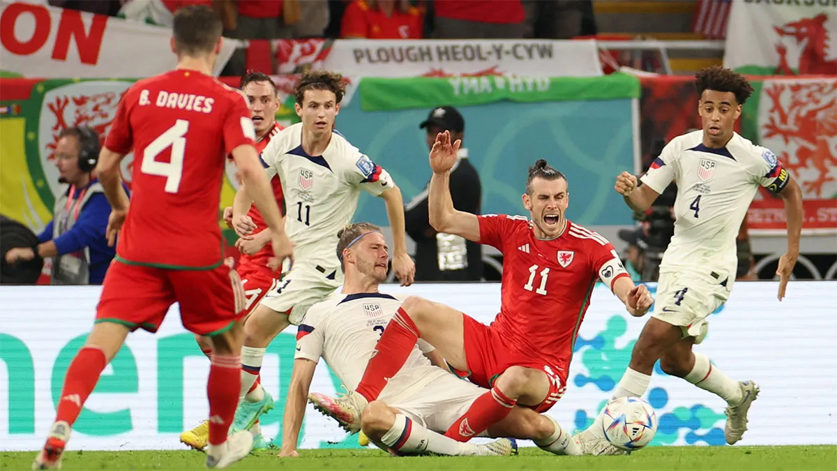 Estados Unidos y Gales empataron en un entretenido partido