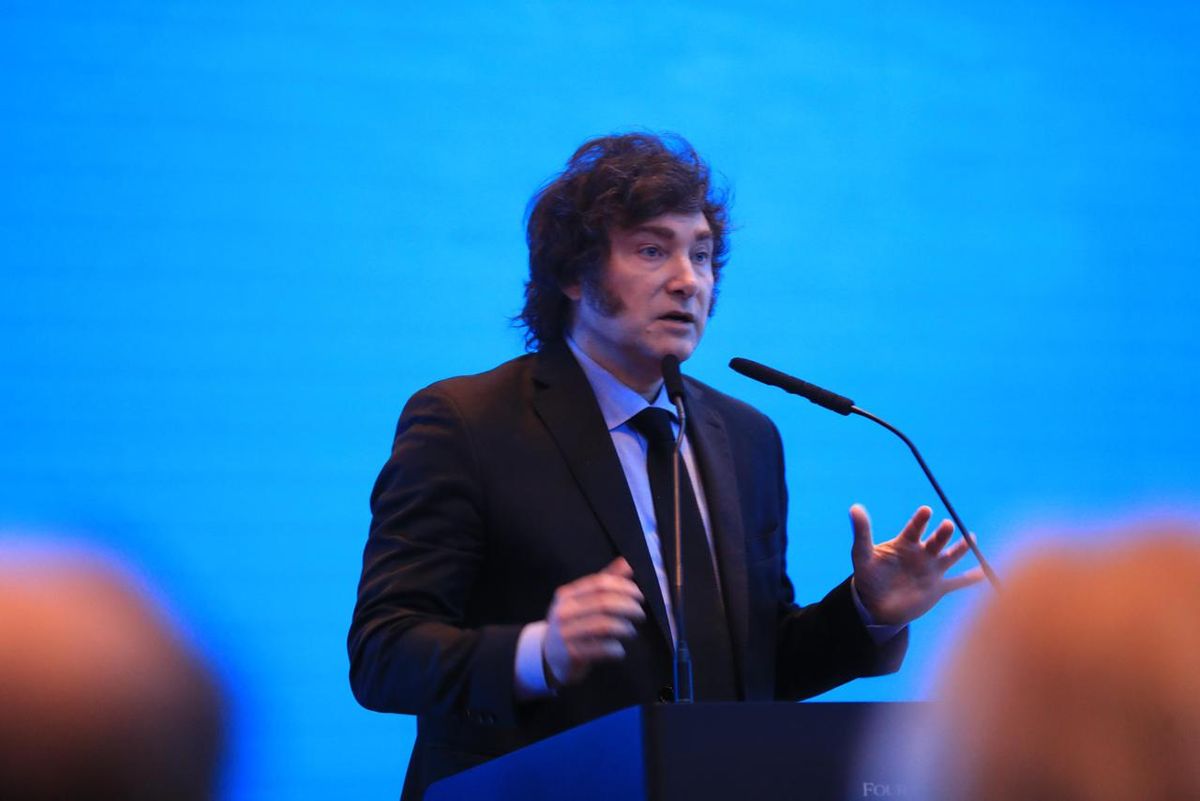 Milei aseguró que la Argentina ha vivido una “aventura populista” por más de 20 años. Foto Presidencia Milei aseguró que la Argentina ha vivido una “aventura populista” por más de 20 años. Foto Presidencia