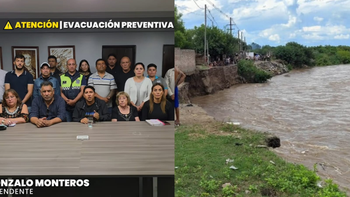 Realizan una evacuación preventiva en barrios cercanos al río Salí