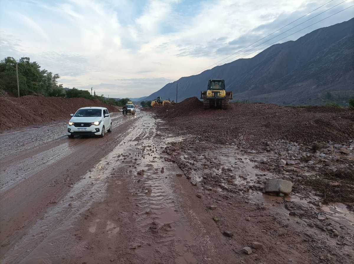 Vialidad Nacional trabaja en el Noroeste tras las intensas lluvias