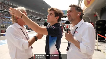 Colapinto habló antes de la carrera de Fórmula 1 en China