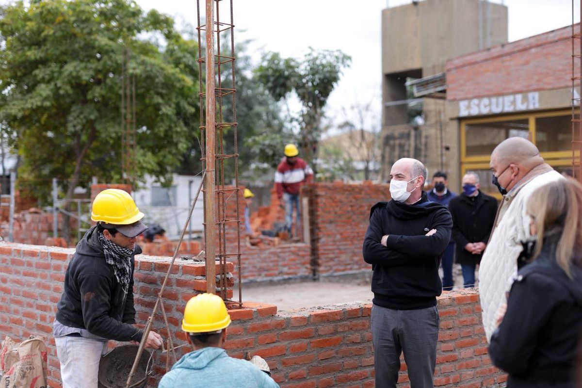 Construyen nuevas aulas en la Escuela de Quilmes y Los Sueldos