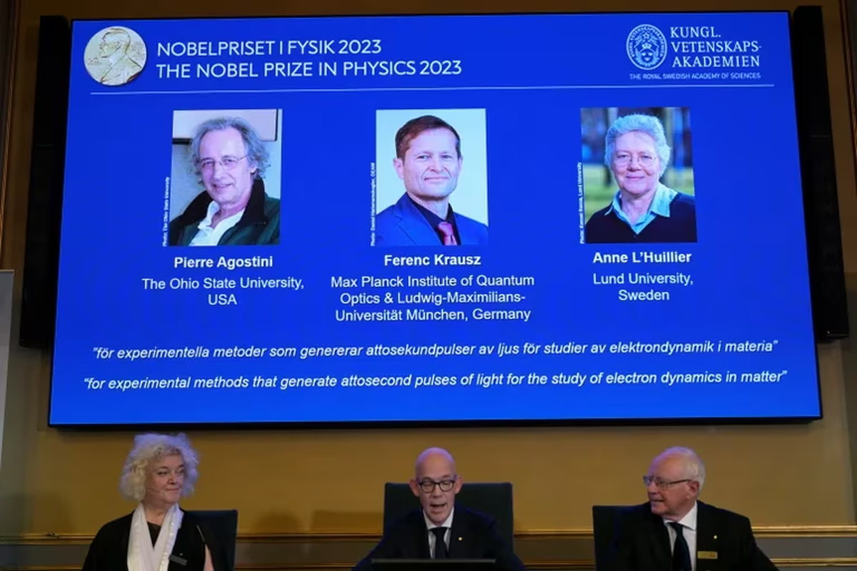 Nobel de Física: Tres ganadores por estudios de electrones