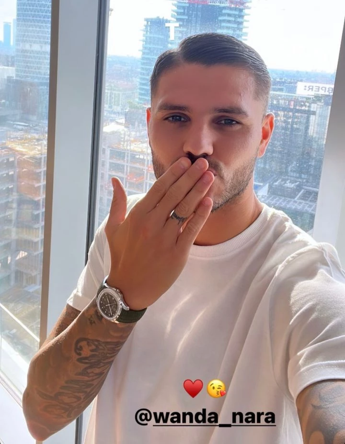 Mauro Icardi publicó una picante historia dedicada a Wanda Nara.