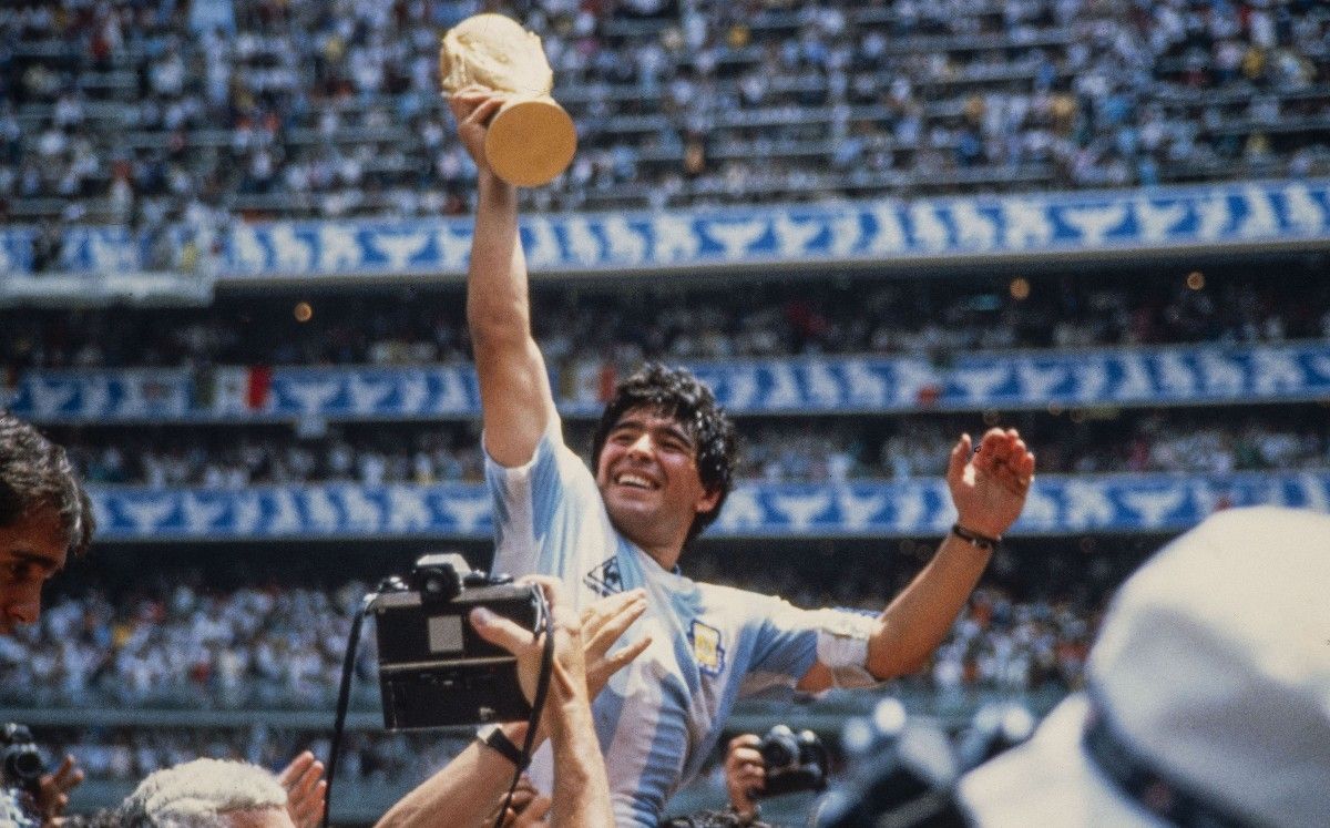 Hallan imágenes inéditas de Maradona en el Mundial de México 1986