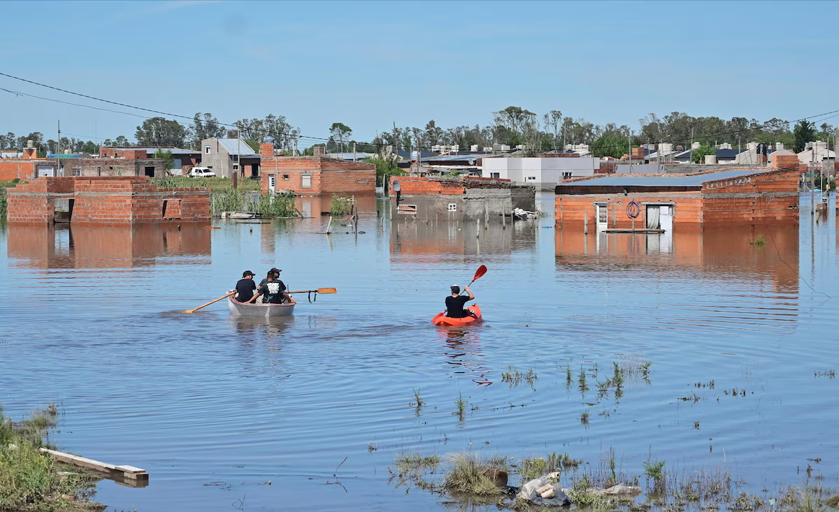 Así quedó Bahía Blanca tras las inundaciones (Foto: Infobae)