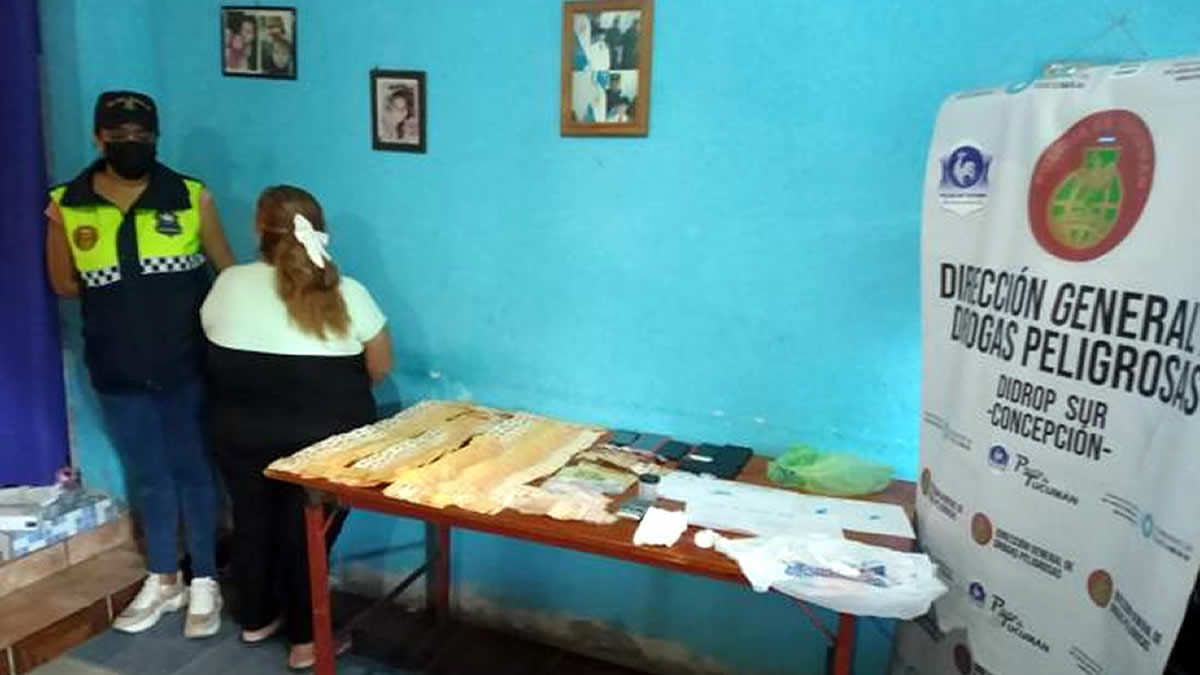Narcomenudeo: Secuestran cocaína y detienen a una mujer