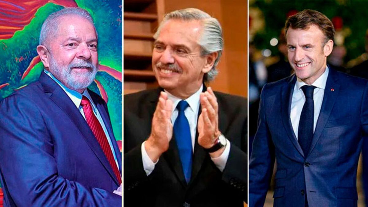 El divertido cruce tuitero entre Alberto, Lula y Macron